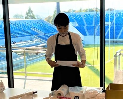 W杯開催場所・熊谷ラグビー場内にて開催
